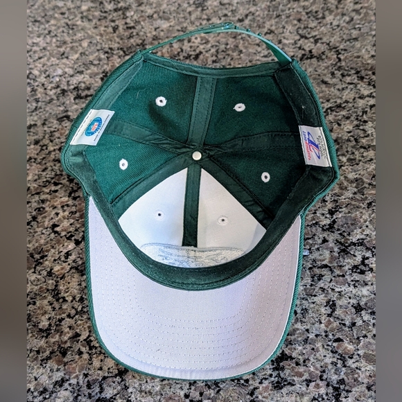 New York Jets VINTAGE Logo Athletic Men's Hat Cap Snap Back Green NFL Football - Picture 6 of 8